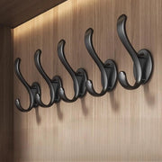 Hanger in plastica - 5 pezzi - 5*4,5*10,3 cm - Hanger per ripostiglio - Per l'appendere di abiti, calze, ecc. - Robusta e duratura - Senza bisogno di forare - Hanger per abiti e articoli di uso quotidiano - Hanger per articoli da bagno e sanitari