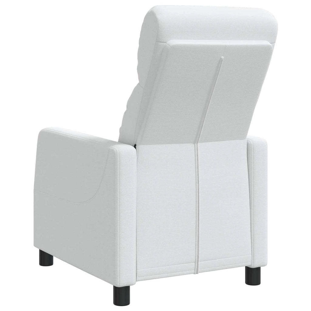 Divano Sedia-Poltrona reclinabile Bianco Tessuto 727182