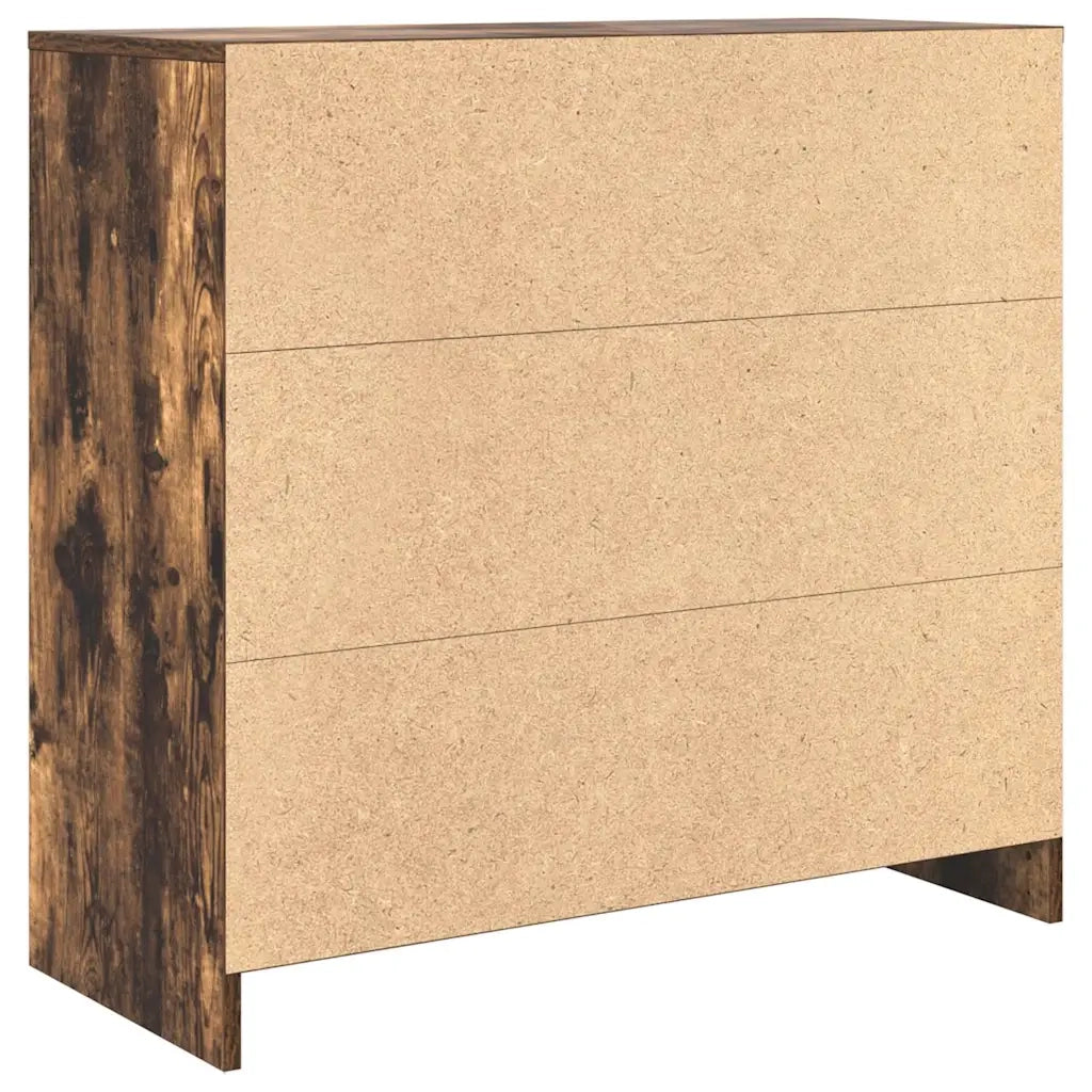 Credenza con Cassetto Rovere Fumo 80x34x76 cm in Truciolato