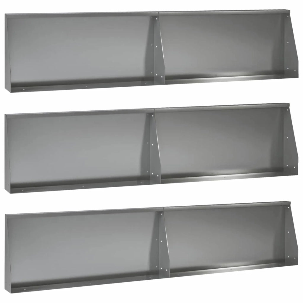 Muro di contenimento 6 pz 100 x 12 x 50 cm Acciaio zincato 3449133