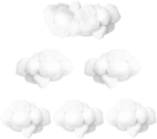6 pezzi di nuvole di cotone decorativo nuvole 3D decorazione per soffitto decorazione a forma di nuvola decorazione per camera o decorazione DIY per feste