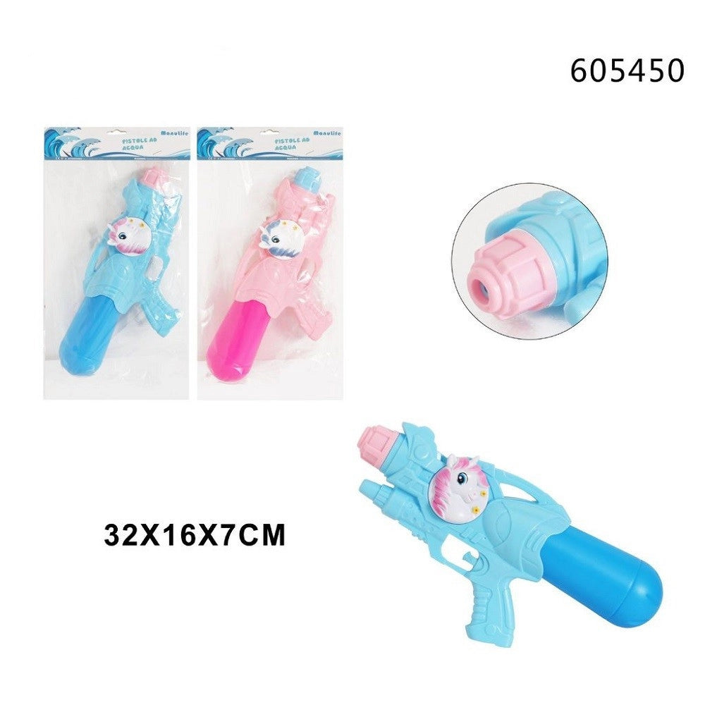 Trade Shop - Pistola Ad Acqua Con Serbatoio Unicorno 32x16x7cm Gioco Bambine Mare Ass 605450 -