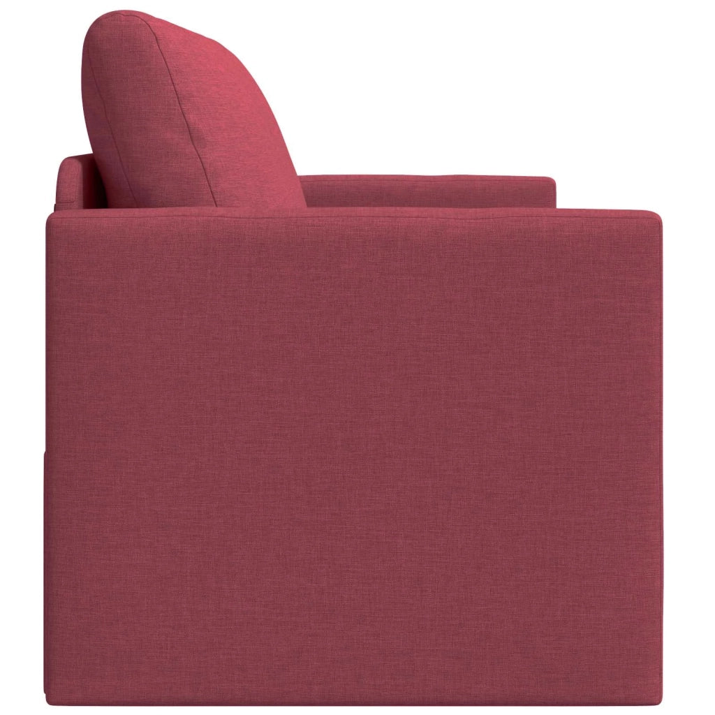 Divano letto 110cm Rosso Vino Tessuto 4106694