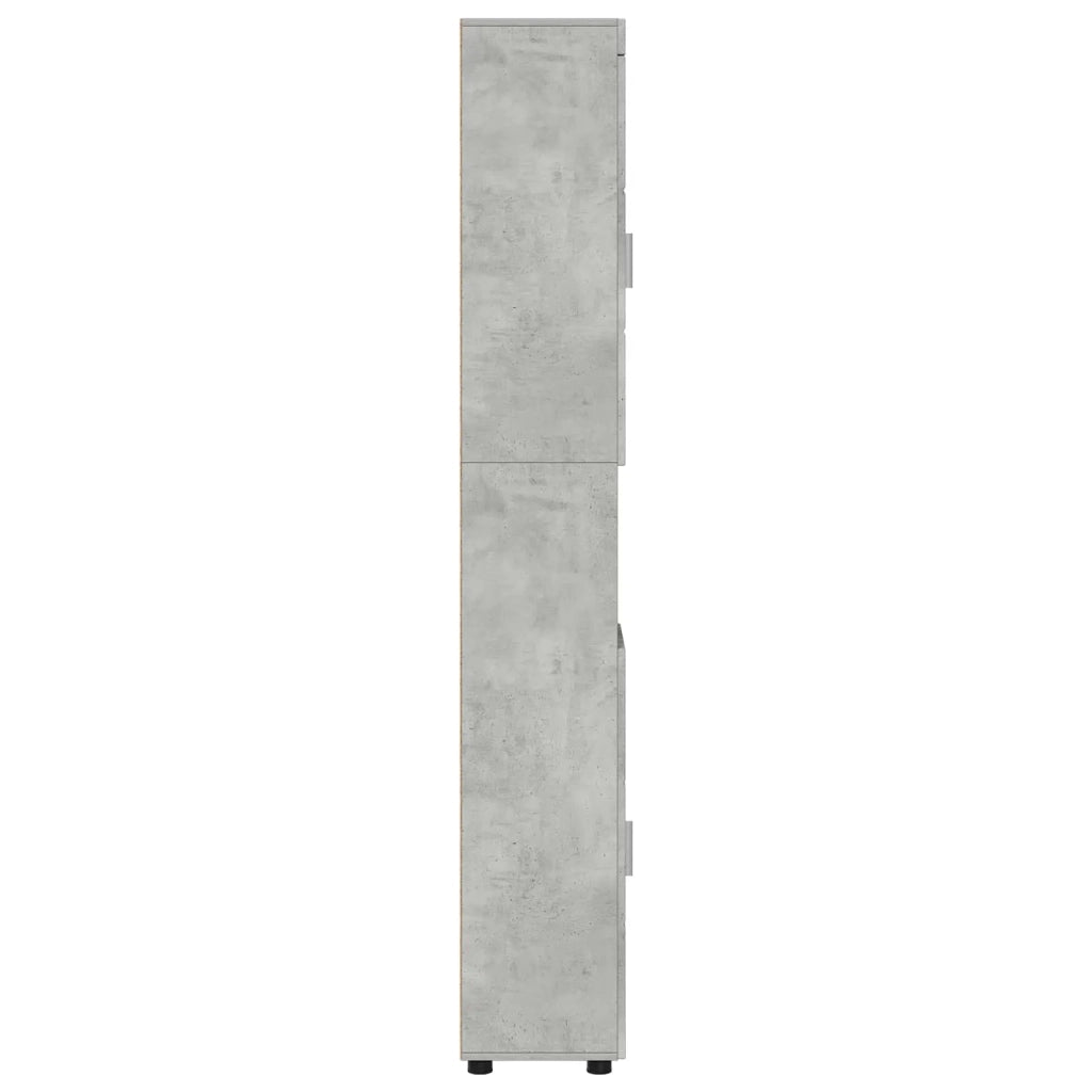 Set di Armadi da Bagno TULUM Grigio cemento 37 x 31,5 x 203 cm 880354