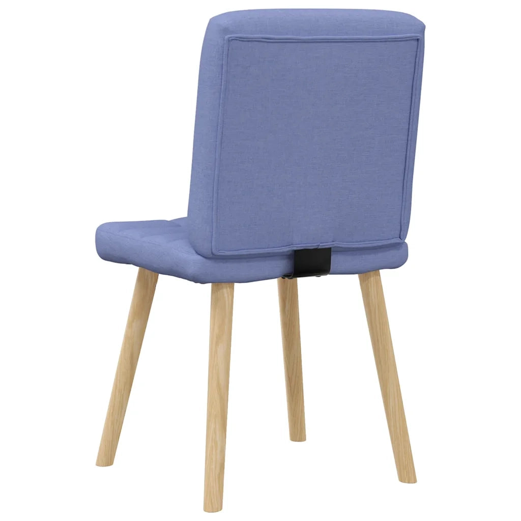 vidaXL Sedie da Pranzo 2 pz Blu Jeans in Tessuto