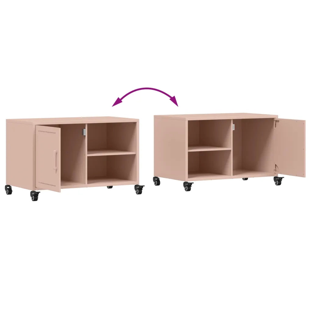 Mobile TV Rosa 68x39x43,5 cm in Acciaio 846669