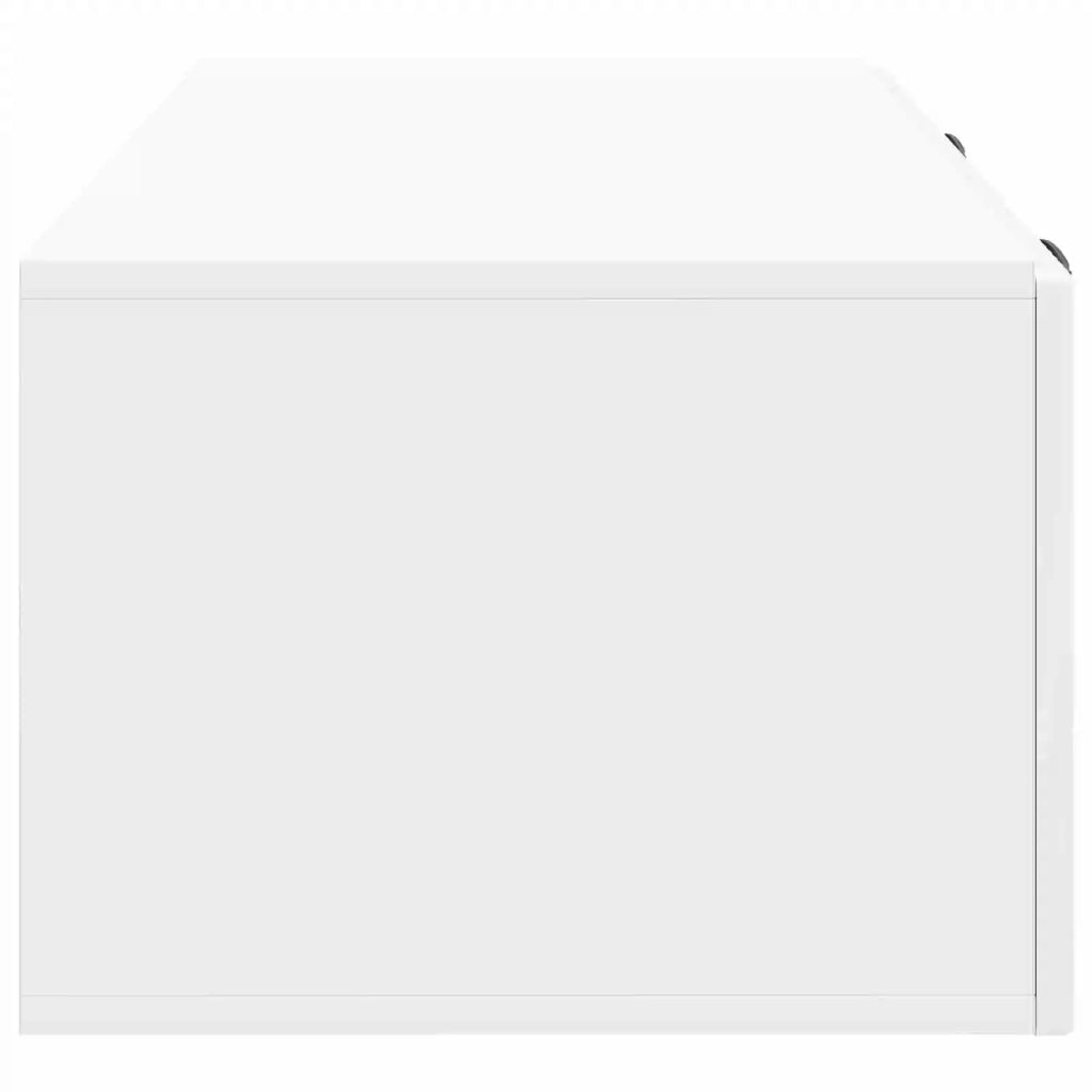 Mobile Porta TV da Muro Bianco Lucido 78,5 x 41 x 30 cm