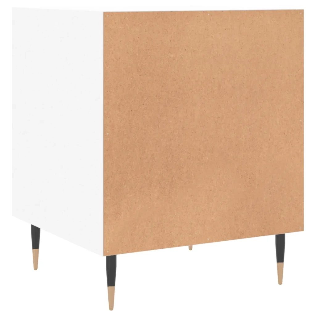 Comodini 2 pz Bianchi 40x40x50 cm in Legno Multistrato 827517