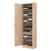 Mobile Portascarpe Delizia, Scarpiera 6 Ripiani, 60x33x191.5h cm Marrone Rovere
