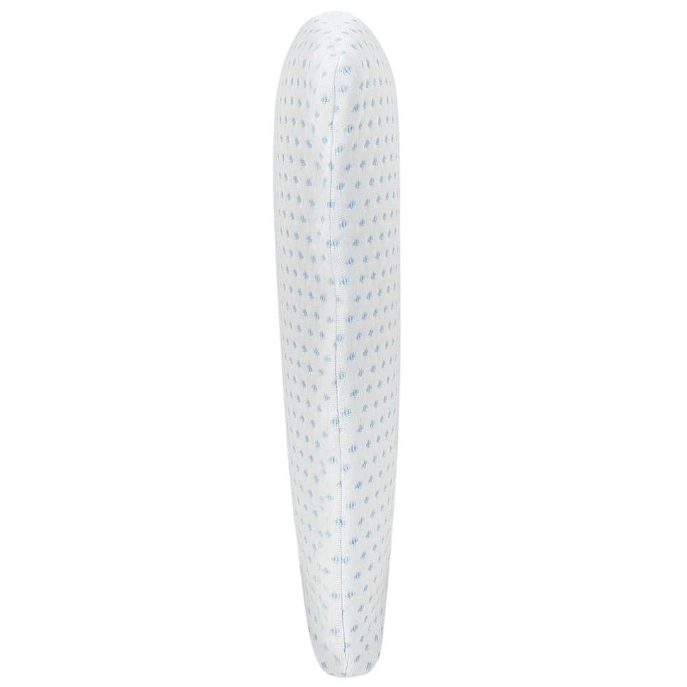 Cuscino Memory Foam Tessuto Poliestere Bianco Supporto Collo Ortopedico Antiallergico 55 x 35 cm