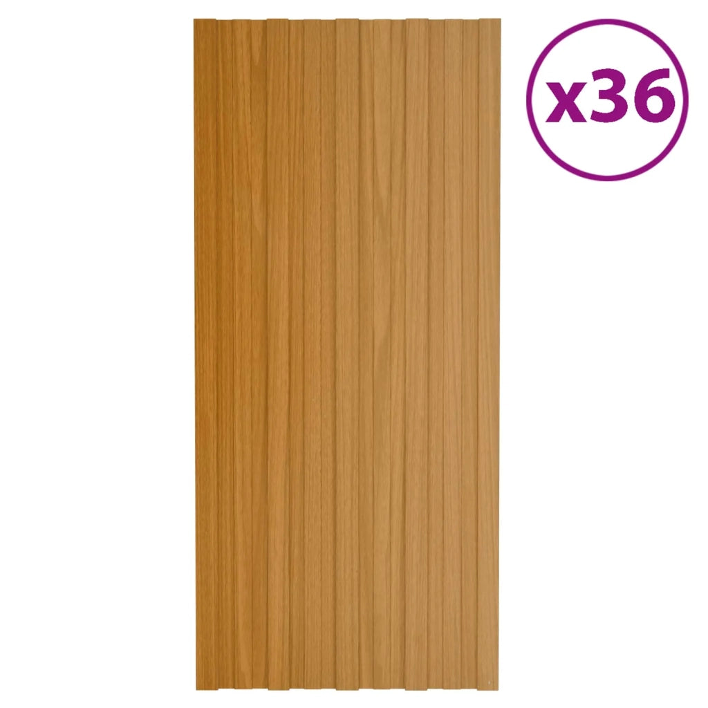 Pannello per tetto 36 pz Naturale 100 x 45 cm Acciaio zincato CFW5491282