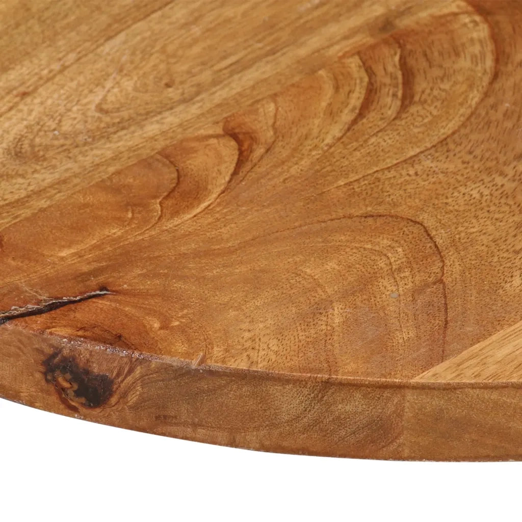 Piano per Tavolo Ø 90x2,5 cm Rotondo in Legno Massello di Mango 370080