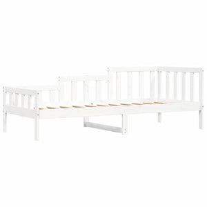 Dormeuse senza Materasso Bianca 80x200 cm Legno Massello Pino 840368