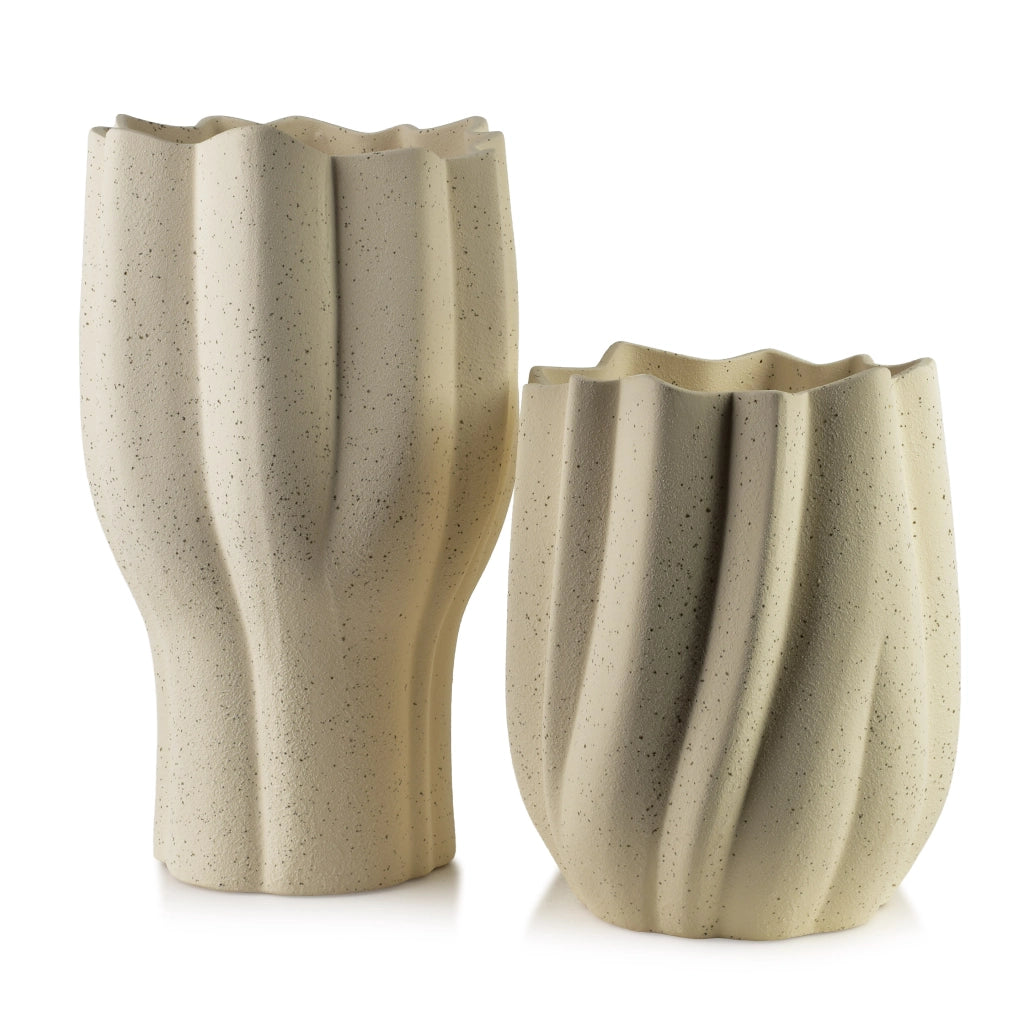 Vaso in Poliresin Mondex Manon 19x32 Beige 1pc