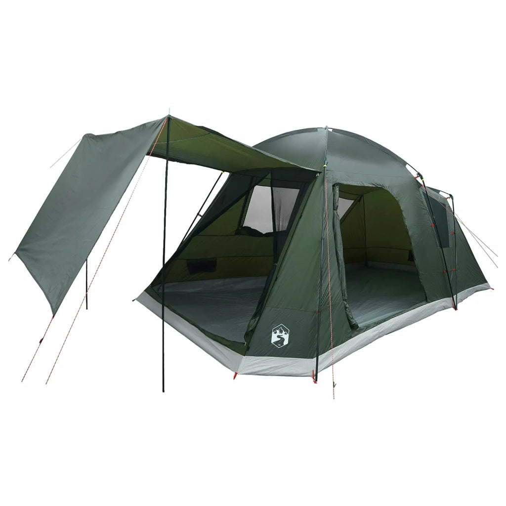 Tenda Capanna Verde militare 8 persone Poliestere e Acciaio 42028578