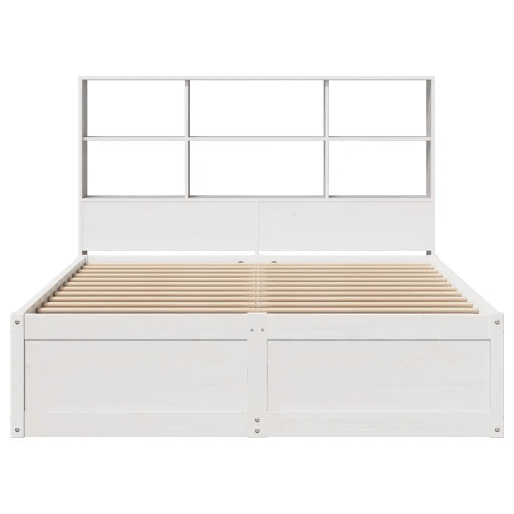 Letto senza Materasso Bianco 140x190 cm Legno Massello di Pino 3323468
