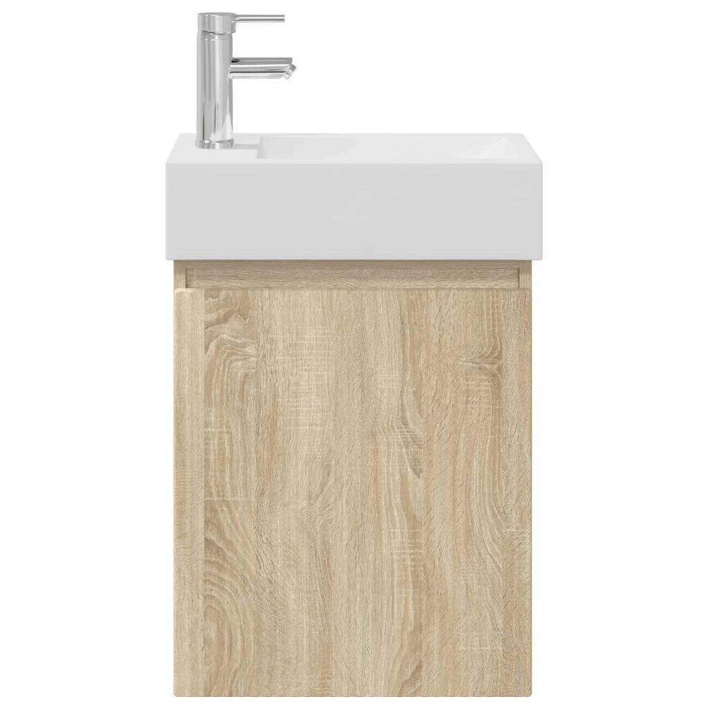 Mobile bagno con rubinetto Rovere Sonoma 45,5 x 22,5 x 84 cm 889443