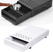 Caffè Espresso Portatile - Supporto Removibile in Gomma - Alta Capacità di Carico - Bianco - Base Antiscivolo - Caffè Resti Cassetta - Adatto per T...