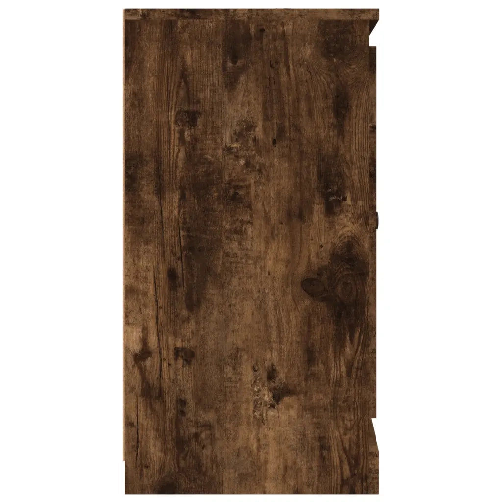 Credenza Rovere Fumo 70x35,5x67,5 cm in Legno Multistrato