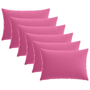 Federa 6 pcs HEERLEN Rosa 50 x 80 cm Poliestere 912056