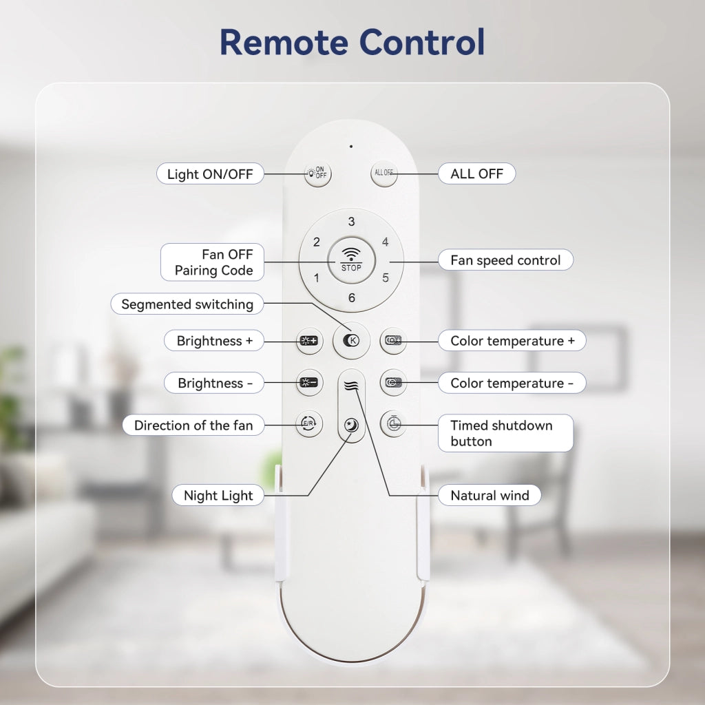 Ventilatore da soffitto reversibile con LED dimmerabile, 6 velocit¨¤ e telecomando, oro