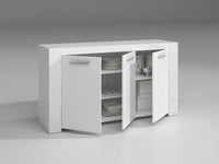 kit credenza 3 ante ambit 144x42xh80 cm bianco cod:ferx.94618