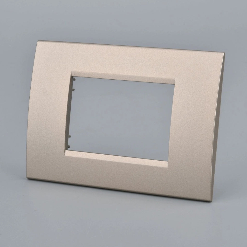 Placca Plastica Quadrata MBL 3M Bronzo Compatibile Bticino Living BLN89310