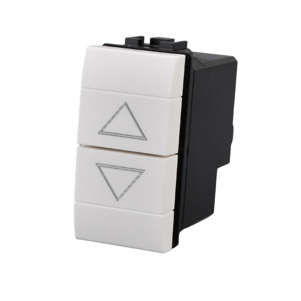 Commutatore 10A 220V Per Tapparelle MBL Bianco 1M Compatibile Bticino Living Light BLB1204