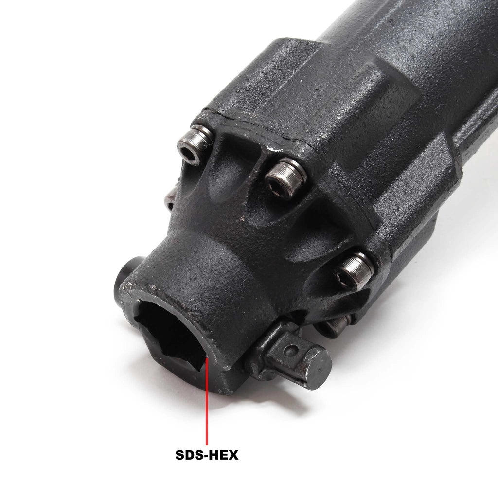Martello demolitore 2.5 CV 55J 1500 giri/min attacco esagonale con 2 scalpelli
