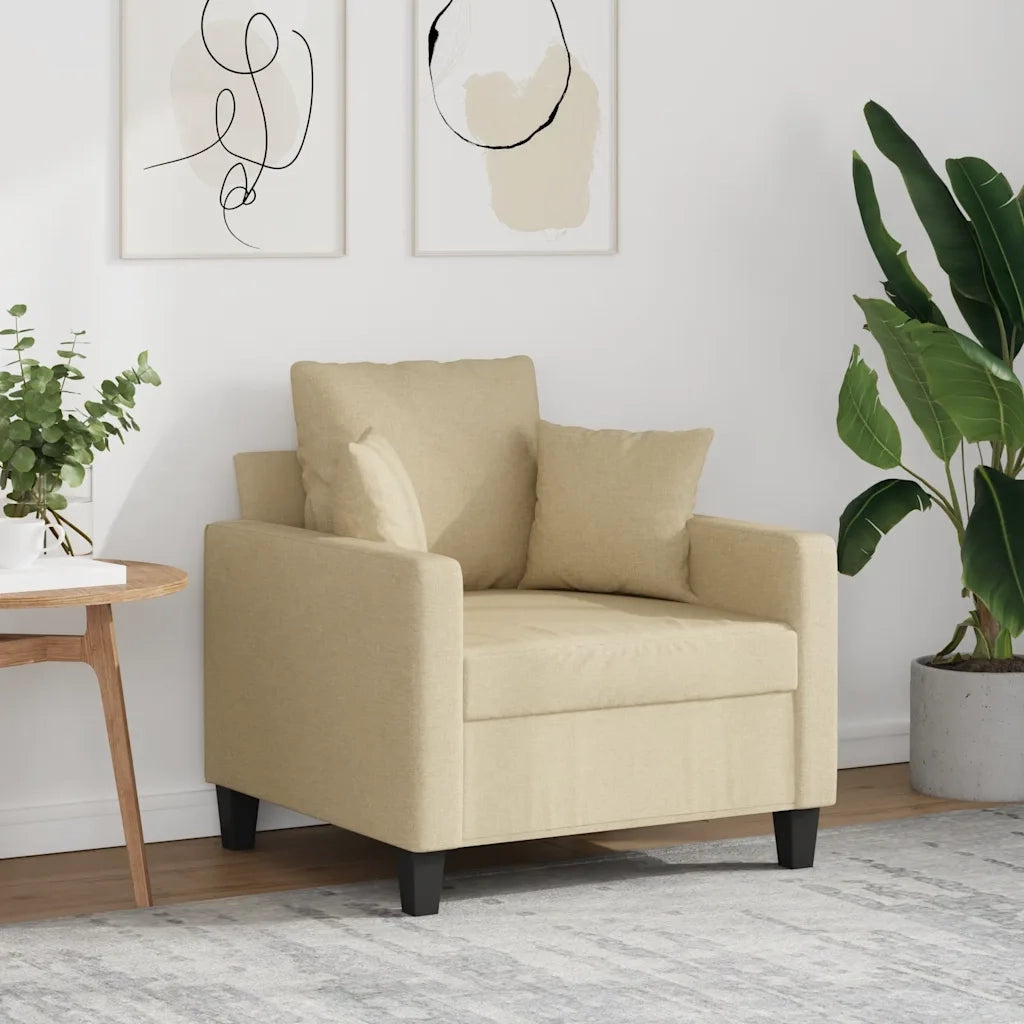 Poltrona Crema 60 cm in Tessuto 359253