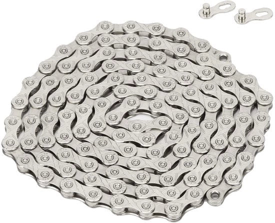 Catenaccio per Bicicletta 10-Velocità - Acciaio Inossidabile - Adattabile - Adatto per Mountain Bike/Ricambi per Bicicletta da Corsa - Alta Qualità - Sostenibile - Catenaccio per Bicicletta