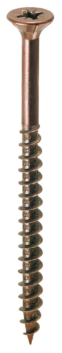 200pz viti a legno testa svasata piana 1/2 parzialmente filettate bronzate mm 4x45 cod:ferx.94638