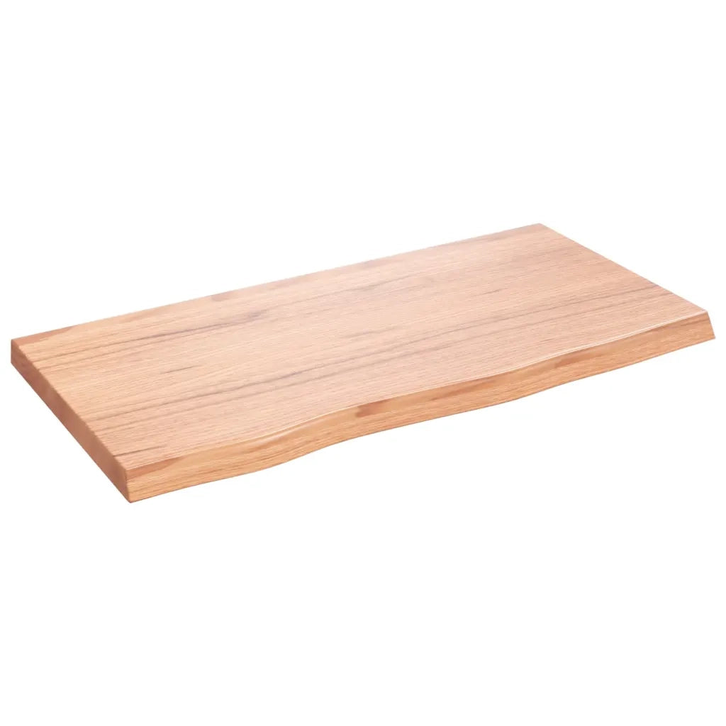 Ripiano Muro Marrone 80x40x(2-4) cm Massello Rovere Trattato 363666