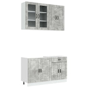 Unità Cucina PORTO 4 pcs Grigio Cemento Legno ingegnerizzato 3438338