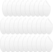 Acrylschijven Ornamenti - Acrylcirkels con Foro - Fotolijst Scheda - Scheda per Appendiabiti - Progetto Fai da Te - 2mm - 3 Pollici