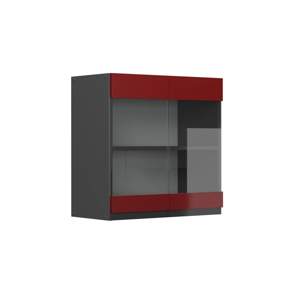 Vicco Frontale cucina Rosso 59.2 x 59 cm frontale del mobile per pensile con vetro