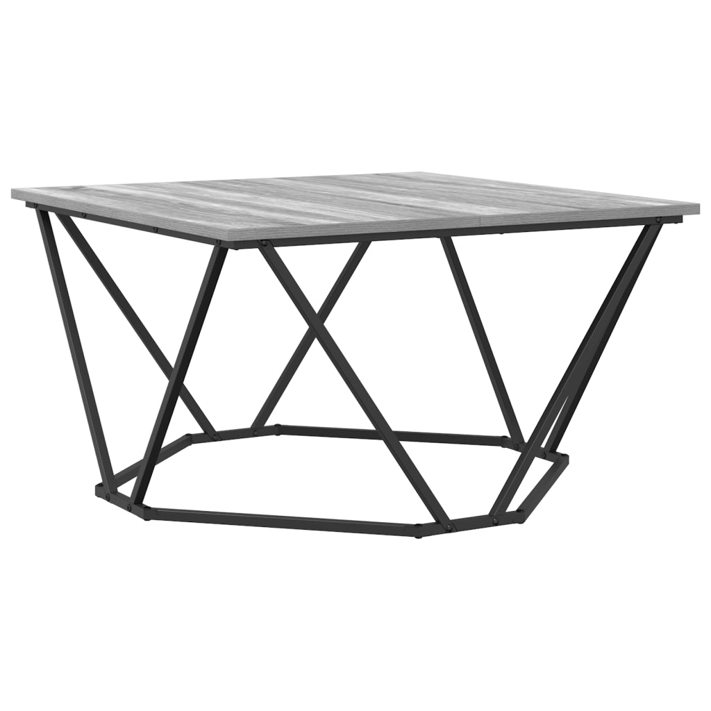 Tavolino da caffÃ¨ Grigio Sonoma 80x80x45 cm Legno ingegnerizzato