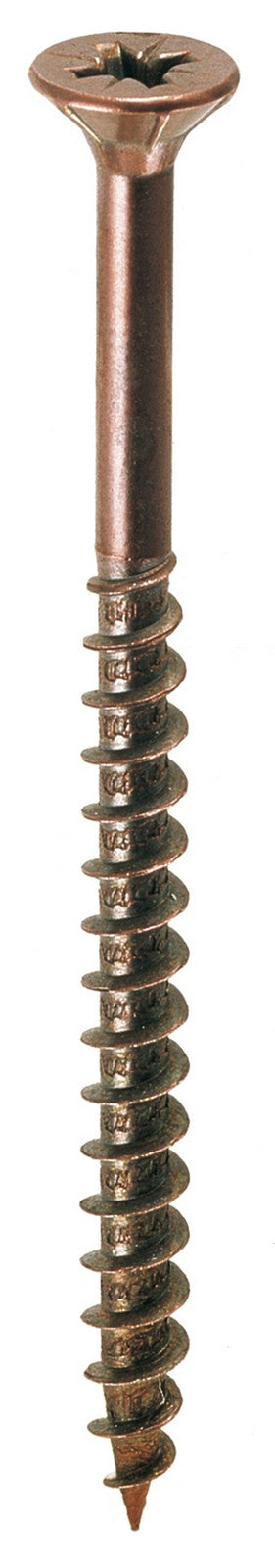 200pz viti a legno testa svasata piana 1/2 parzialmente filettate bronzate mm 4,5x45 cod:ferx.94644