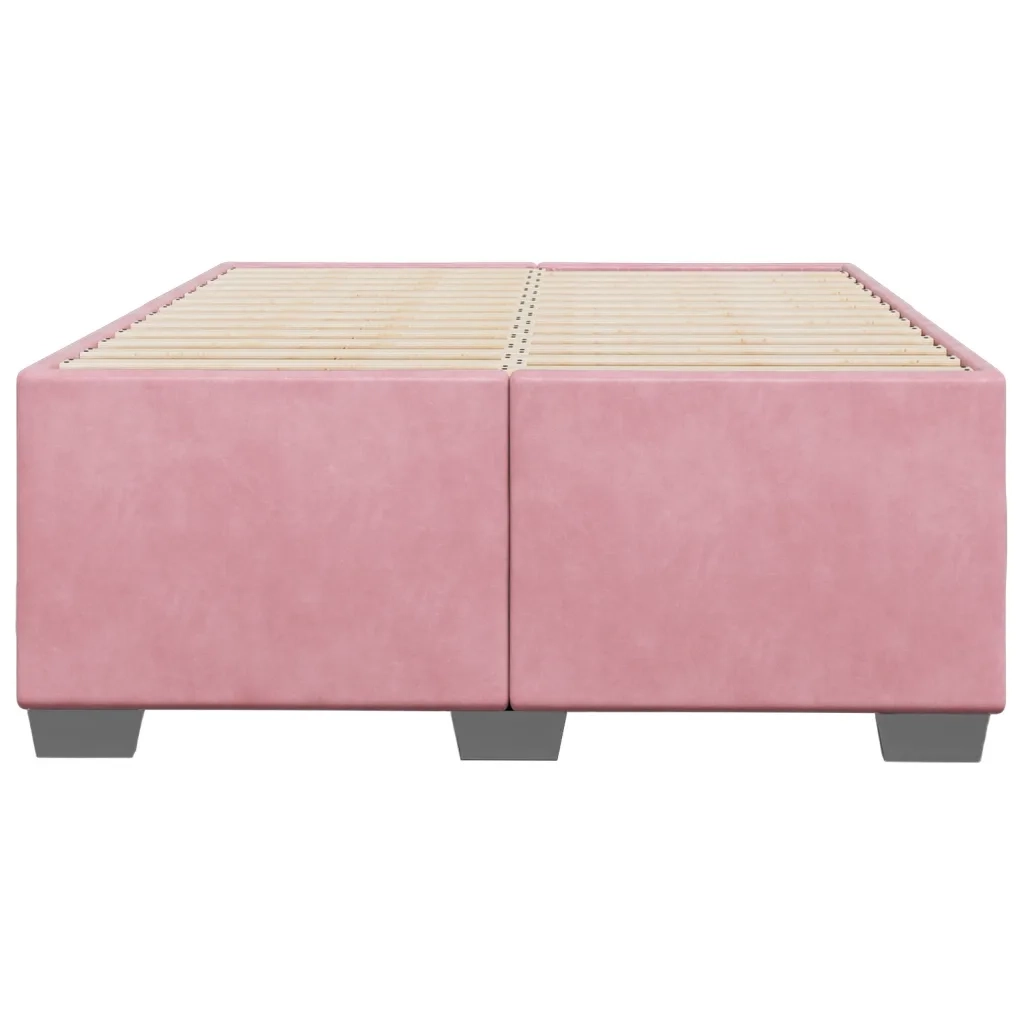 Giroletto senza Materasso Rosa 120x190 cm Velluto