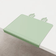 Piatto di silicone con bordo sollevato e stopper per macchie - Resistente alla lavatrice, matto antislittamento per bambini con pinze per bebè, bambini in età prescolare e bambini - Ideale per viaggi - 30,5x25,6cm