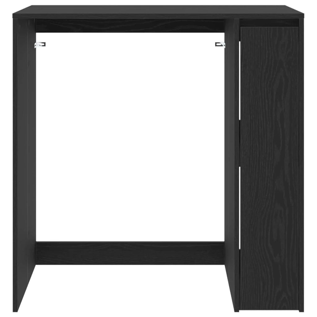 Mobiletto per lavatrice con porta Rovere Nero 87 x 60 x 89 cm 8006801
