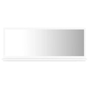 Specchio da bagno 90 x 10,5 x 37 cm in truciolare bianco 02_0006910
