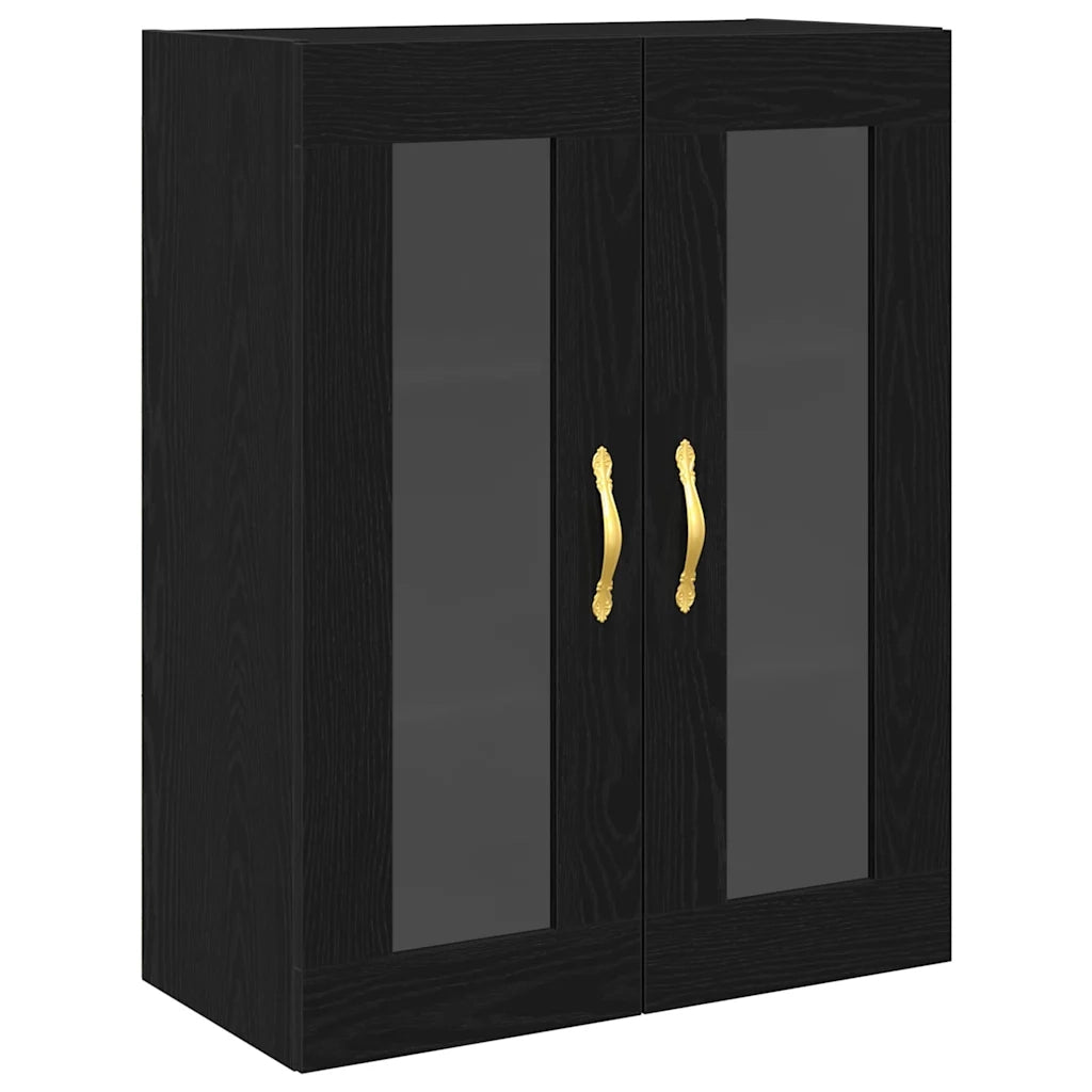Armadietto a muro Rovere Nero 69,5 x 34 x 90 cm 862164