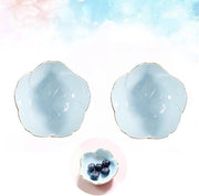 Porte-servizio in ceramica 2 pezzi - Dipschali in ceramica - Resistente al calore - Stivabile - Resistente al lavastoviglie - Ideale per antipasti e contorni