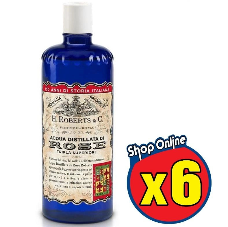 ACQUA ALLE ROSE ASTRINGENTE E TONICO RINFRESCANTE 6 X 300 ML