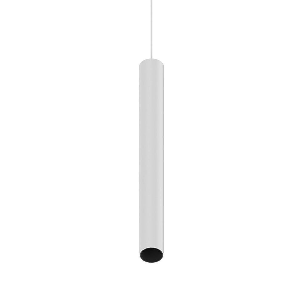 Pendente Tubolare Dali Ego Alluminio Bianco Led 12W 3000K Luce Calda