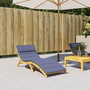 Cuscino per Lettino Blu Marino 180x60x4 cm in Tessuto Oxford