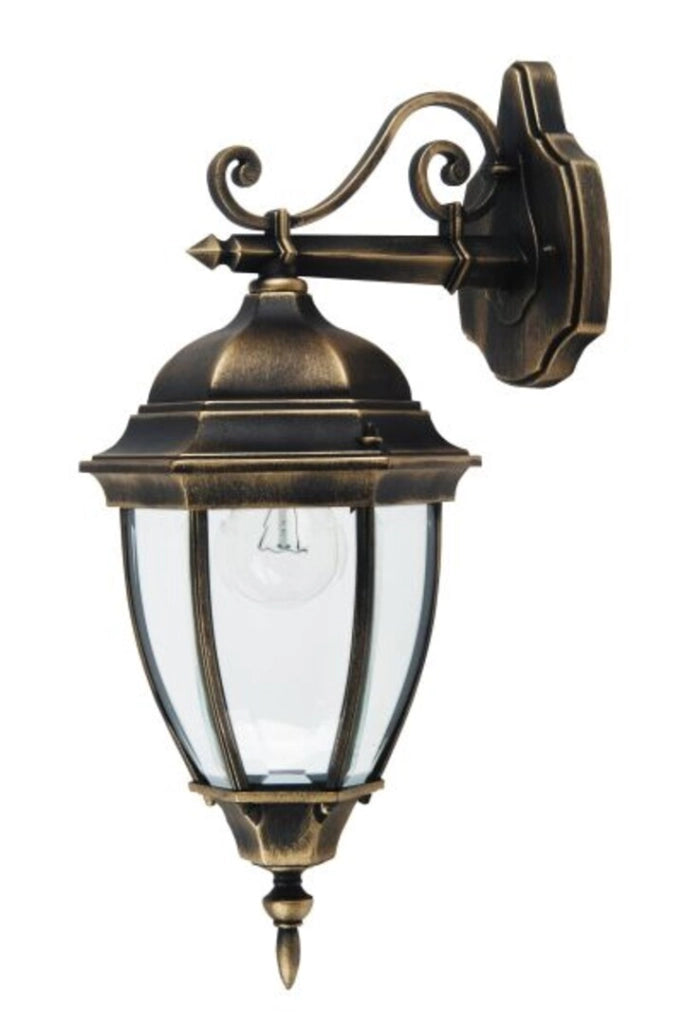 Applique esterno Toronto ottone antico E27 IP44 Rabalux