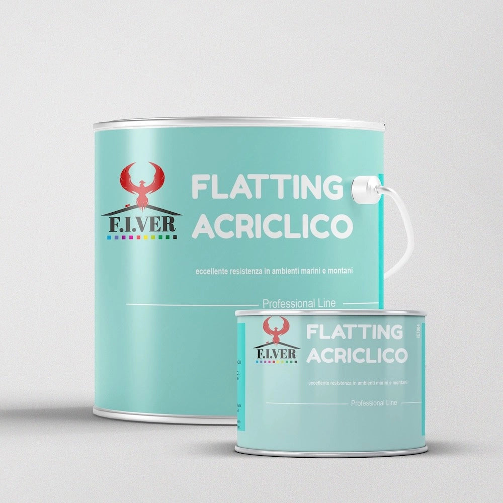 Flatting Acrilico all'acqua Lucida o Satinata - Litri 2,5 - Colore Trasparente