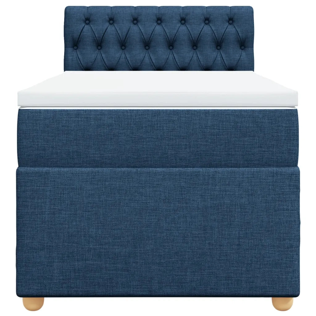 Giroletto a Molle con Materasso Blu 100x200 cm in Tessuto 3286604